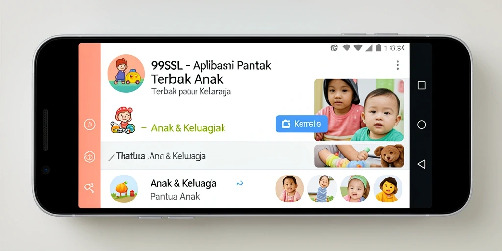 Antarmuka 99SL yang sederhana dan informatif untuk pemantauan anak.