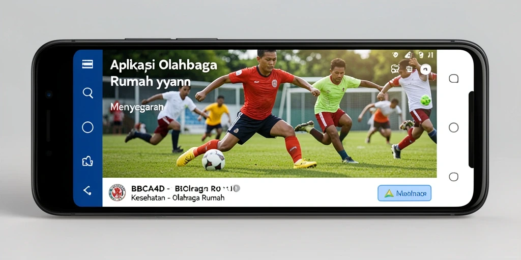 Antarmuka BBCA4D yang sederhana namun informatif untuk olahraga rumah.