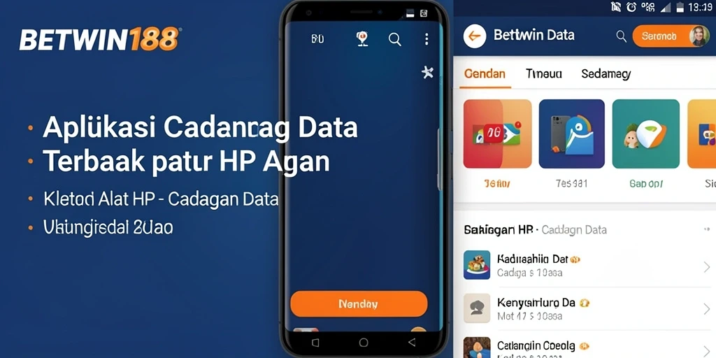 Antarmuka BETWIN188 untuk cadangan data yang mudah digunakan.