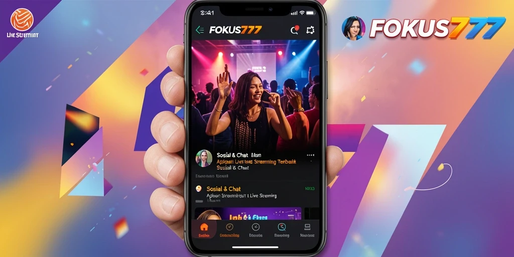 Tampilan antarmuka FOKUS777 yang intuitif untuk live streaming.