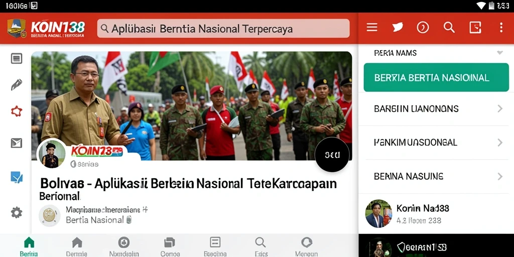 Tampilan antarmuka aplikasi KOIN138 yang modern dan informatif.