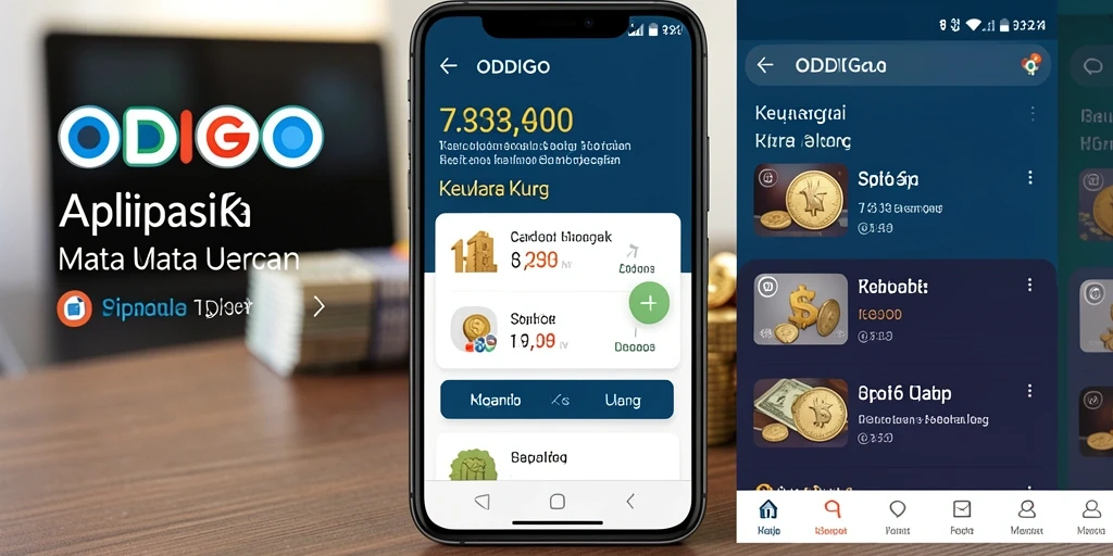 Tampilan antarmuka ODDIGO dengan informasi kurs mata uang.