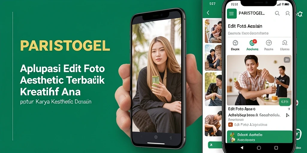 Antarmuka PARISTOGEL yang modern dan fitur pengeditan foto yang lengkap.