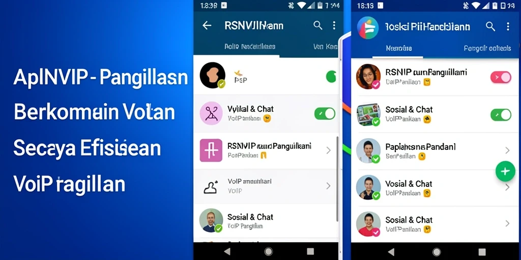 Antarmuka RSNVIP menunjukkan fitur VoIP Panggilan yang mudah digunakan.