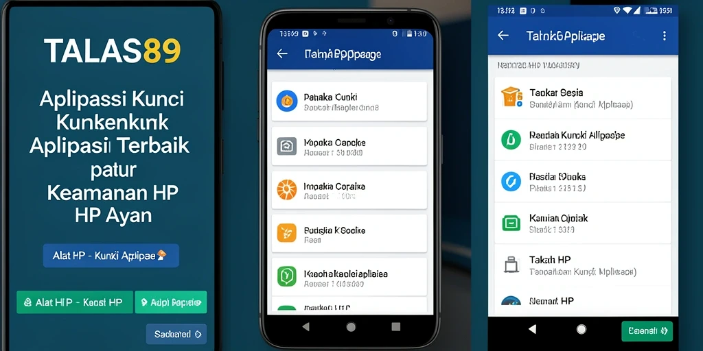 Tampilan antarmuka utama TALAS89 yang user-friendly dan fungsional.