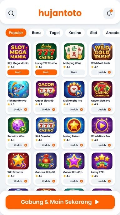 Aplikasi Populer & Kanal Uji – Pusat Akses Hujantoto